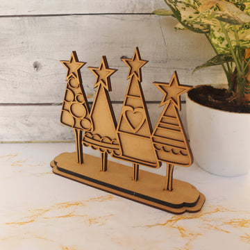 Xmas Tree Cluster Table Decor